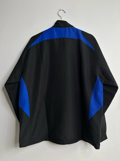 90s Vintage Saller Tech72 Black with Blue and Yellow windbreaker | Fits Upto XL