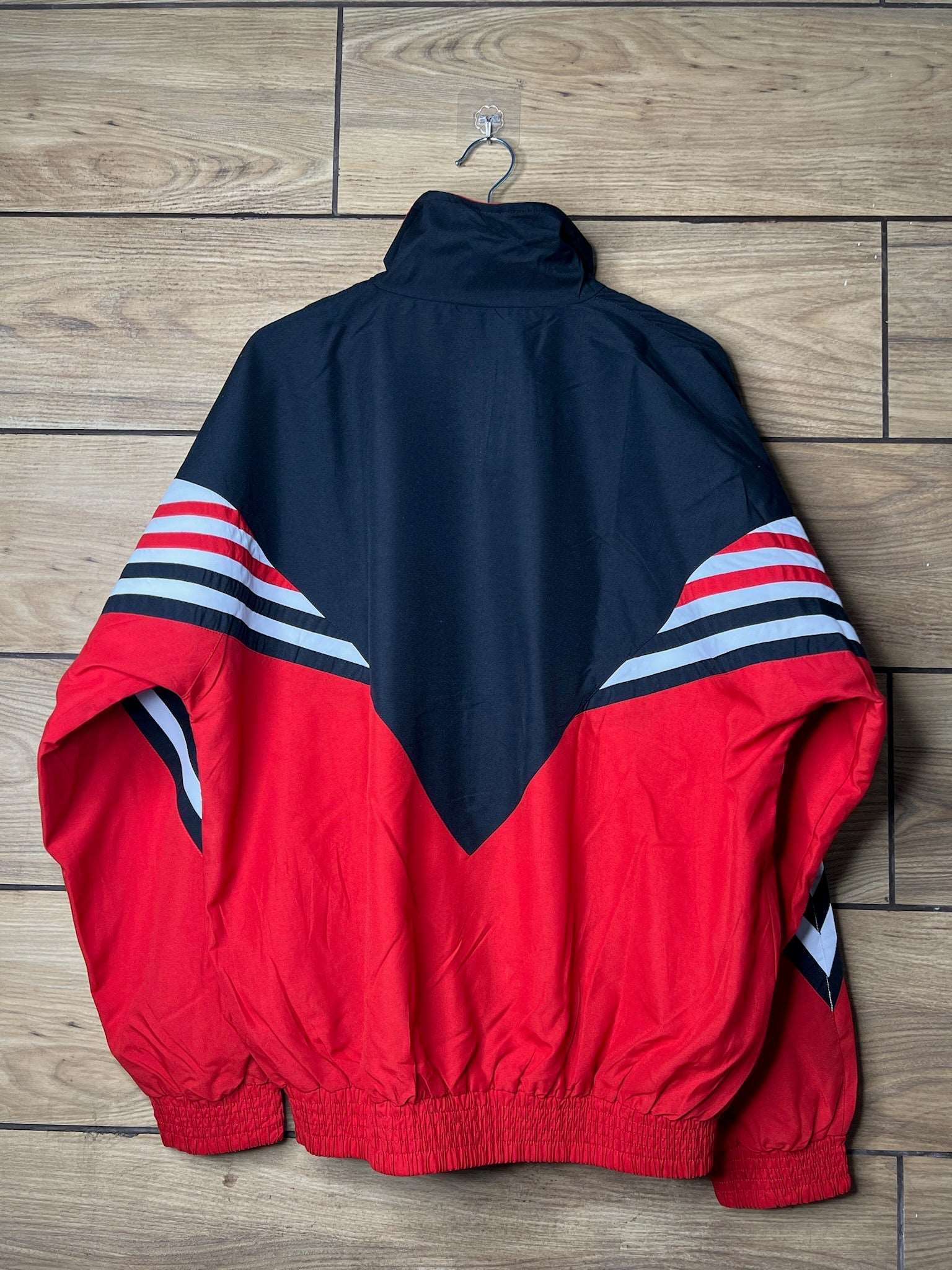 VTG French Sapeurs-Pompiers (Fire Brigade) Red and Black Windbreaker | Fits Upto XL