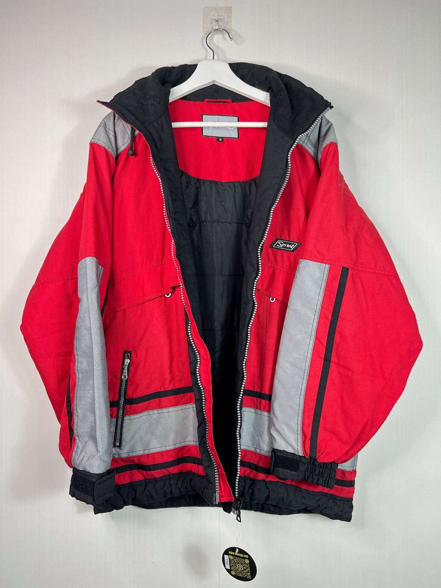 Vintage Sprint Red Heavy Jacket  | Fits Upto XL