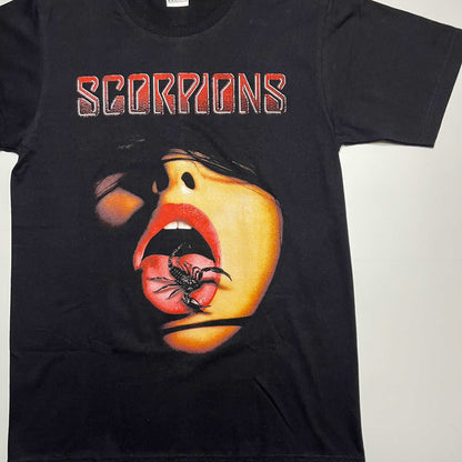 Scorpions Double Side Printed Black Tee | Fits Upto M